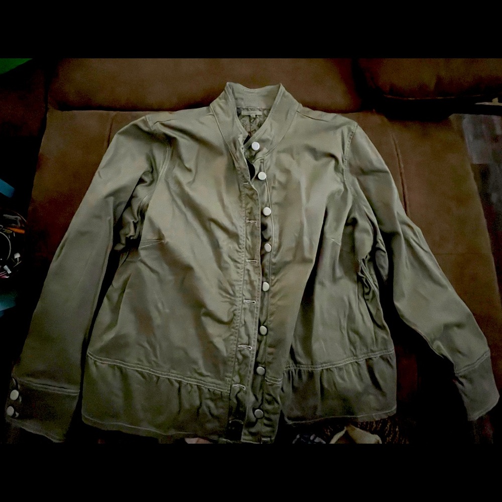 NWOT Maurice’s size 22-24 (3) military  jacket with ruffle